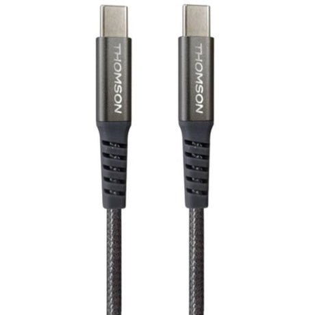 Câble THOMSON USB-C vers USB-C 100W - Charge rapide et transfert de données – Longueur 1,5m