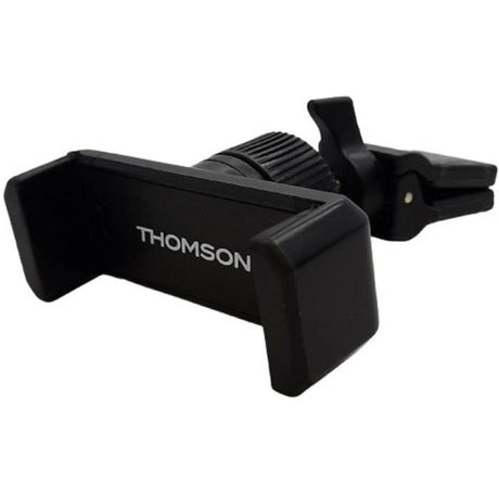 Porte téléphone rotatif  THOMSON orientable 360°. Fixation sur la  grille d'aération du véhicule grâce a sa pince solide.