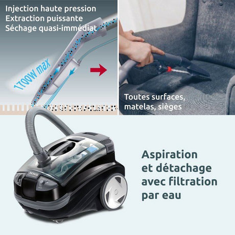 Aspirateur détacheur 2 en 1 - THOMAS Aquatic Onyx - 1700W max - 83 dB(A)