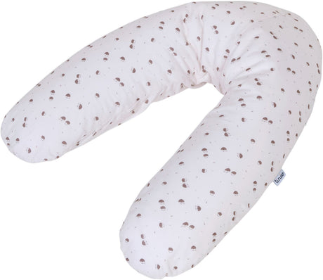 Coussin de maternité - TINEO - Jersey de coton - Ecru / Hérissons