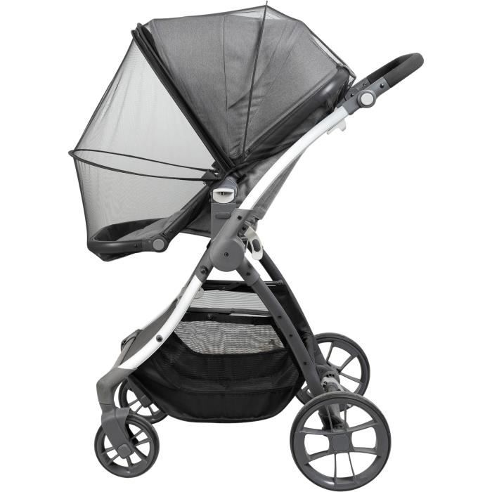 Moustiquaire pour poussette TINEO ALL INCLUSIVE - Ouverture facile avec zip - Poche rangement incluse