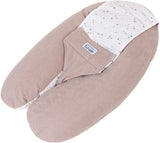 Coussin de maternité 3-en-1 - TINEO - MULTIRELAX - Tissu éponge - Noisette / Pois