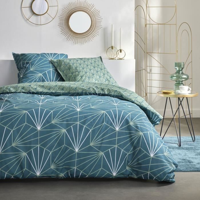 Parure de couette - TODAY - Sunshine 0.13 - 200x200cm - 2 personnes - Imprimée - Coton 57 fils