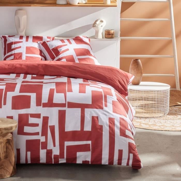 Parure de couette - TODAY - Sunshine 17.32 - 220x240cm - 2 personnes - Imprimée - Coton 57 fils