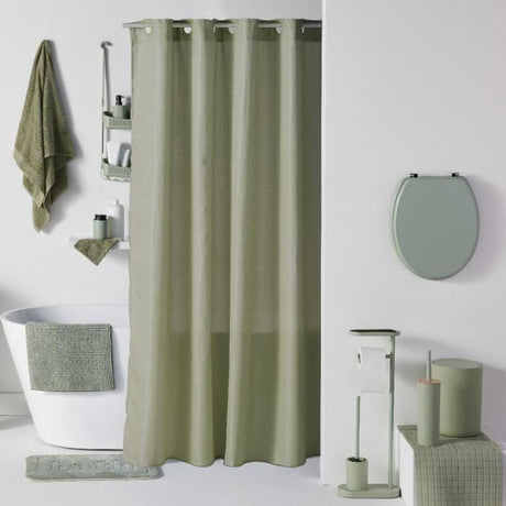Ensemble de 4 accessoires de SDB - TODAY - UTILITY - Gobelet, distributeur savon, brosse WC - Green