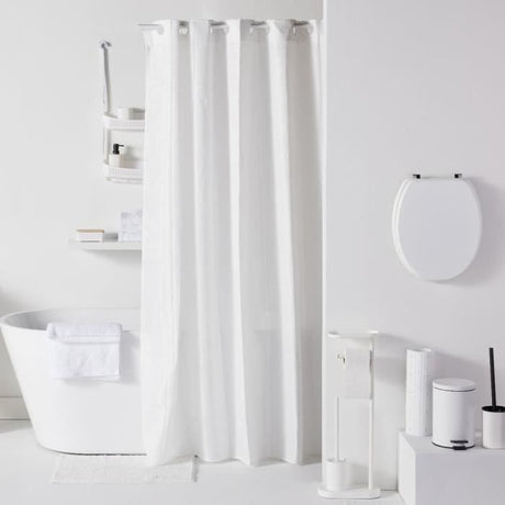 Set de 5 acc SDB - TODAY - UTILITY - Distr de savon, porte-brosse a dents, porte savon, brosse WC, poubelle - White