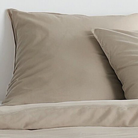 Parure de lit - TODAY - Essential - 2 personnes - 220 x 240 cm - Effet crépon beige