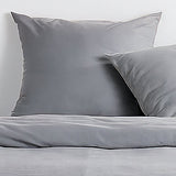 Parure de lit - TODAY - Essential - 2 personnes - 220 x 240 cm - Effet crépon gris
