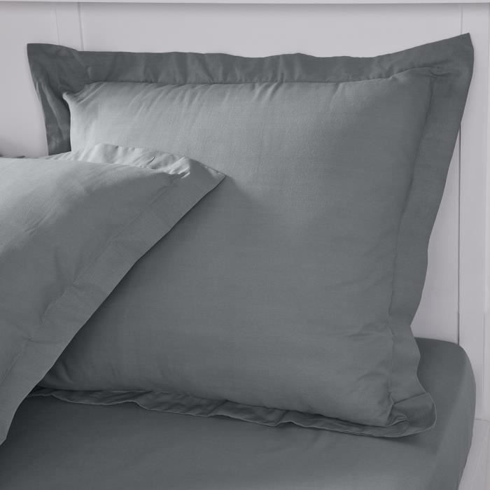 Taie d'oreiller Maison Lefebvre TO 63x63 + Oxford 5 cm 100% coton 57 fils