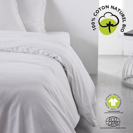 Housse de couette - TODAY - 240 x 260 cm - Coton - Organic Craie