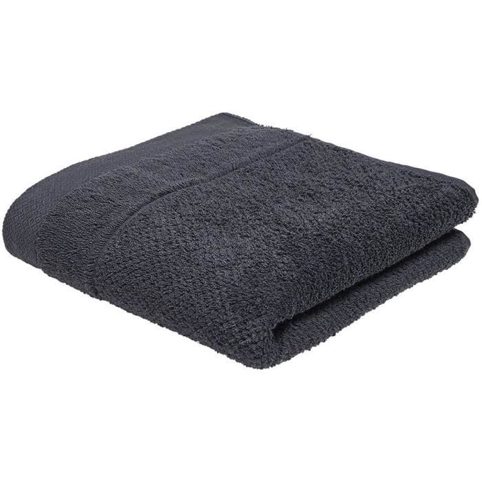 Serviette de bain - TODAY - 50 x 90 cm - Coton - Organic Fusain