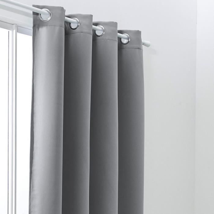 TODAY Rideau Occultant Essential Uni - 140 x 240 cm - Gris