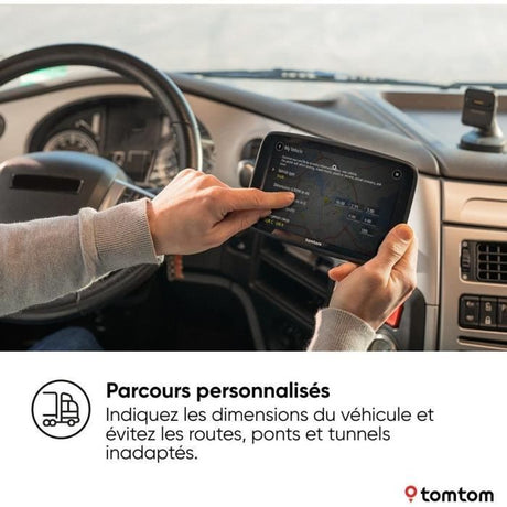 TomTom - GO Expert 6 Plus - GPS Poid Lourd, Bus, voiture - Planification de Parcours - TomTom Traffic - Carte Monde
