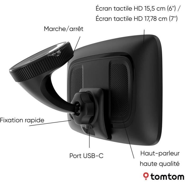 TomTom - GO Superior 7 - GPS Voiture - 7 pouces -TomTom Traffic - 2 ans de services Premium inlcus - Carte Monde