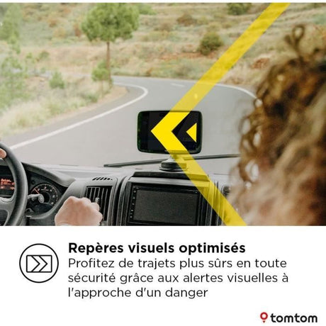 TomTom - GO Camper Max 2eme génération - GPS Camping-car, caravanes et voiture - 7 pouces - Points d'intérets dédiés - Carte Monde