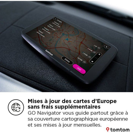 TomTom - GO Navigator 7 - GPS Voiture - 7 pouces - TomTom Traffic - Fixation Magnétique - Carte Europe