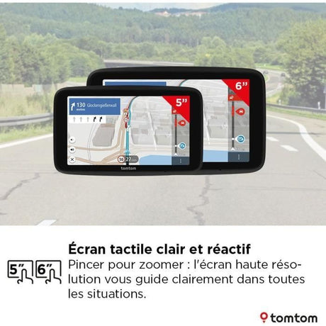 TomTom - GO Professional 5 2eme Génération - GPS Poid Lourd, Bus et voiture - 5 pouces - TomTom Traffic - carte Europe -