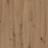 Table a manger fixe FOLLOW 6 personnes - Mélamine chene artisan - L160 x P80 x H76 cm - TRENDTEAM