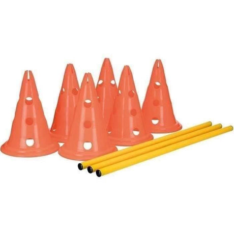 TRIXIE Lot de 3 Activités d'obstacle - Ř 23 × 30 cm - 78 cm - Orange et jaune - Pour chien