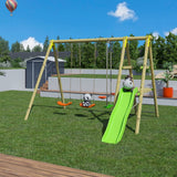 Station de jeux bois 2,30 m Topwood TUTTI - 6 enfants