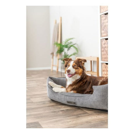 Panier pour chien - TRIXIE - VITAL LENNOX - Tissu chenille - 80 x 60 cm - Gris
