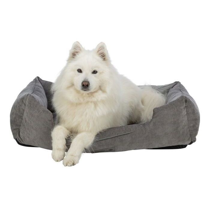 Panier pour chien - TRIXIE - VITAL LENNOX - Tissu chenille - 100 x 70 cm - Gris