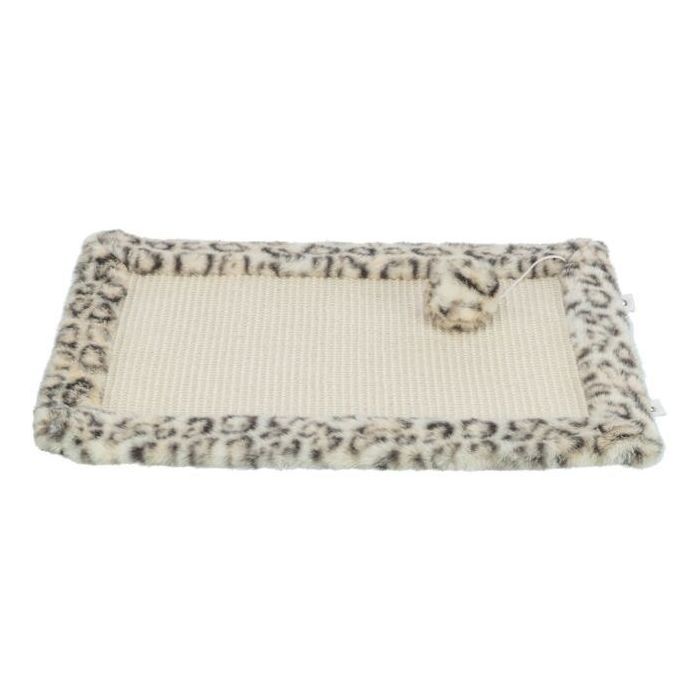 Tapis griffoir - TRIXIE - LEO - 55 x 35 cm - Creme imprimé léopard
