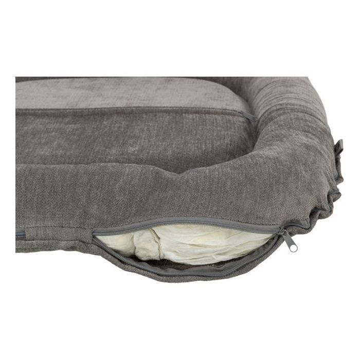 Coussin pour chien - TRIXIE - Vital LENNOX - Tissu chenille - Ovale - 90 x 70 cm - Gris