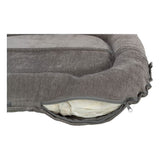 Coussin pour chien - TRIXIE - Vital LENNOX - Tissu chenille - Ovale - 90 x 70 cm - Gris