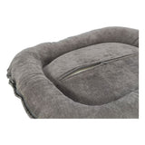 Coussin pour chien - TRIXIE - Vital LENNOX - Tissu chenille - Ovale - 90 x 70 cm - Gris