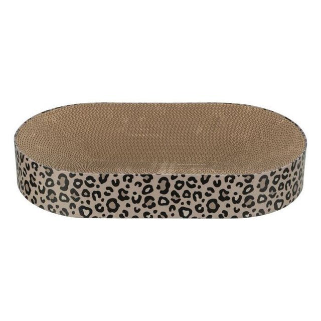 Lit griffoir - TRIXIE - LEO - Carton - 63 x 10 x 35 cm - Brun imprimé léopard