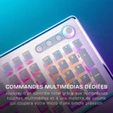 Clavier gaming PC mécanique - TURTLE BEACH - TBK-1002-12-FR - Vulcan II - Blanc