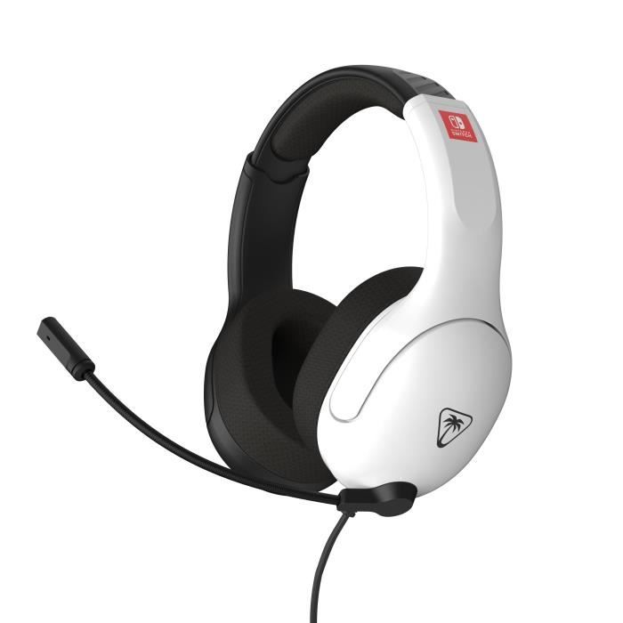 Casque gaming filaire - TURTLE BEACH - TBS-8003-05 - Airlite Fit - Sous licence officielle Nintendo pour Switch™ 2 - Noir & Blanc