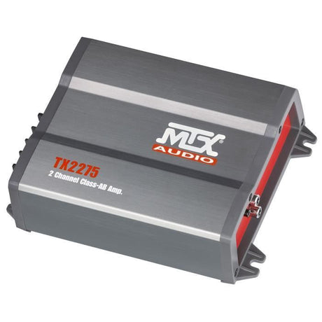 MTX TX2275 Amplificateur voiture 2x110W RMS 2 ou 1x220W RMS 4 Filtres actifs variables Entrées haut niveau