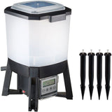 Distributeur automatique de nourriture pour poissons - UBBINK - Solaire - Réservoir 6 L - 1 a 6 nourrissages/jour - Portée 1 a 3 m