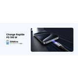 Cable Ugreen USB-C M/M 100W 1m (Noir)