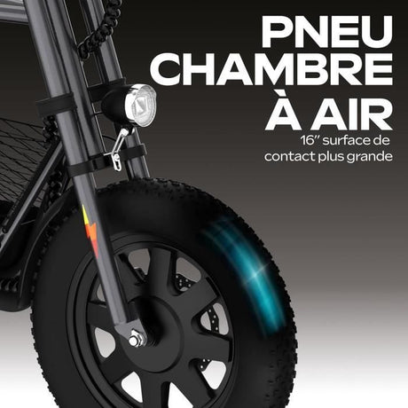 Draisienne Électrique - URBANGLIDE - Thunder 160 - Autonomie 30 km - Vitesse 25 km/h - Gris