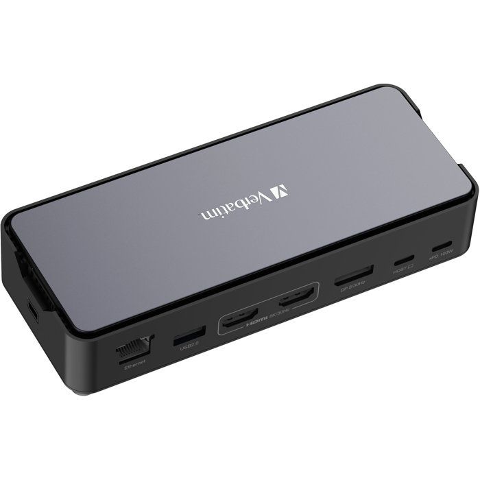 Station d'accueil portable USB-C 3.2 - VERBATIM - Pro CDS-15SSD - Avec SSD 256 Go inclus - Gris