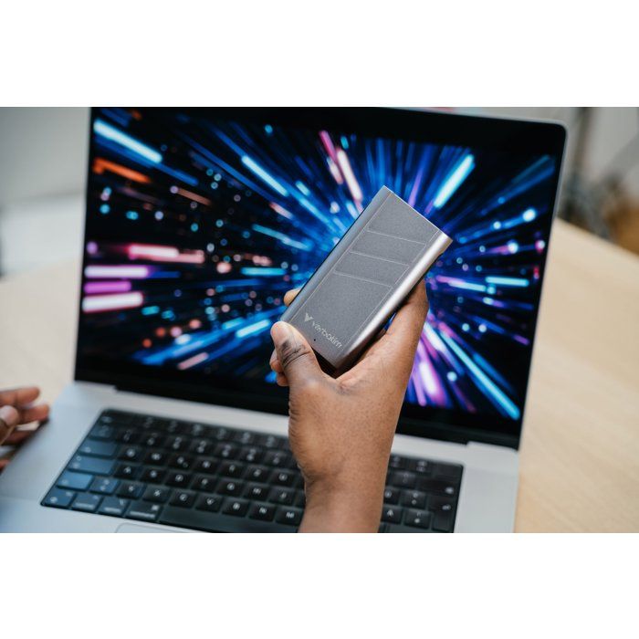 Disque SSD externe - VERBATIM - TurboMetal - 4 To - Gris