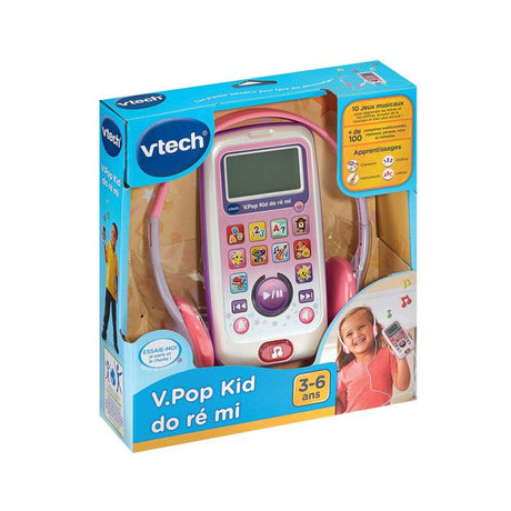 Baladeur musical éducatif VTECH V.Pod Kid Do, Ré, Mi rose - Pour enfants de 3 a 6 ans