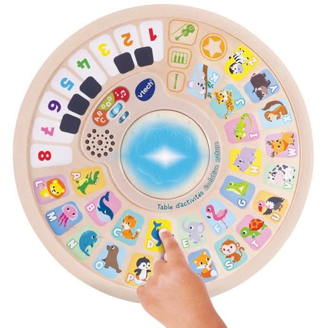 Table d'activités évolutive VTECH BABY - Nature - Jouet en bois certifié FSC - 9 mois a 4 ans