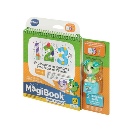 VTECH - MAGIBOOK STORY'FRIENDS - JE DÉCOUVRE LES NOMBRES AVEC SCOUT ET VIOLETTE + PERSONNAGE - Multicolore
