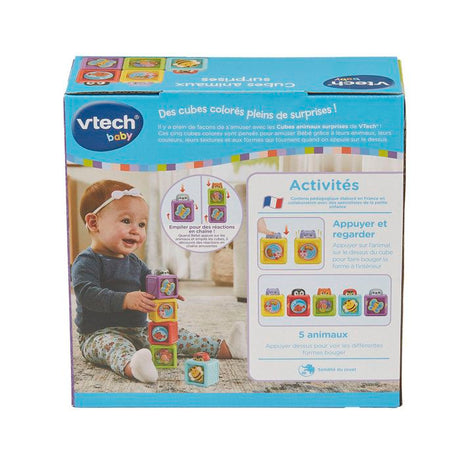 VTECH BABY - CUBES ANIMAUX SURPRISES - Multicolore