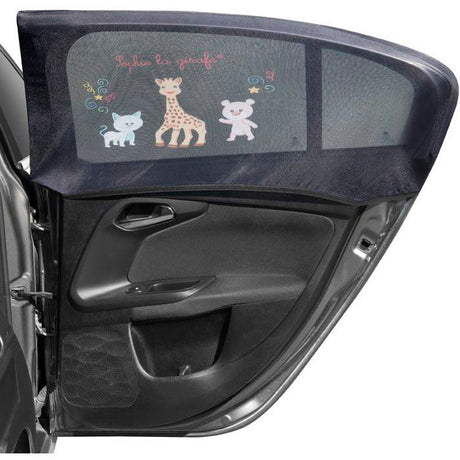 Lot de 2 Pare-soleil voiture - SOPHIE LA GIRAFE - Chausssettes - Universels - Lavables