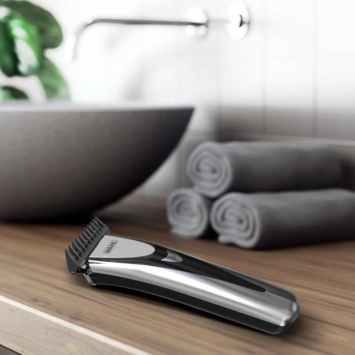 Tondeuse multifonction - WAHL - Elite Groom - 240 V - 150 min - Argent / Noir