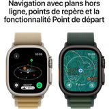 Apple Watch Ultra 2 GPS + Cellular - 49mm - Boîtier Natural Titanium - Bracelet Tan Alpine Loop - Large