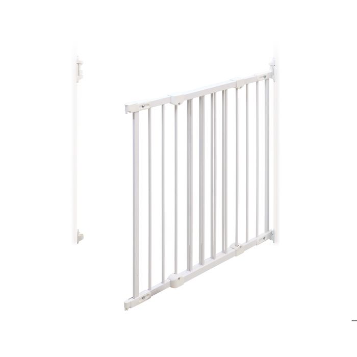 WEBABY - Barriere de sécurité bébé en acier Blanc 108 x 4 x 75 cm NONO  Blanc - Taille unique