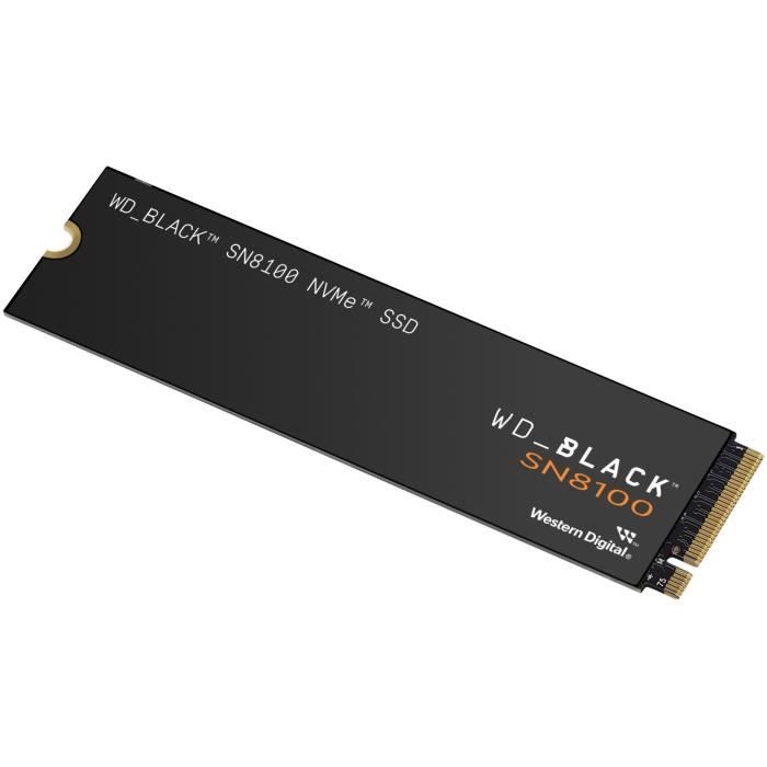 WESTERN DIGITAL - WDS200T1X0M - SSD Interne - Black - SN8100 - NVMe - 2 To