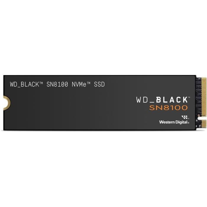 WESTERN DIGITAL - WDS200T1X0M - SSD Interne - Black - SN8100 - NVMe - 2 To