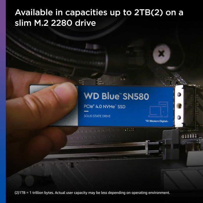 WESTERN DIGITAL - SN580 - Disque SSD interne - NVME - 2To
